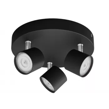 Philips Star Spot 3-Circuit Ceiling Spotlight Black 1500lm