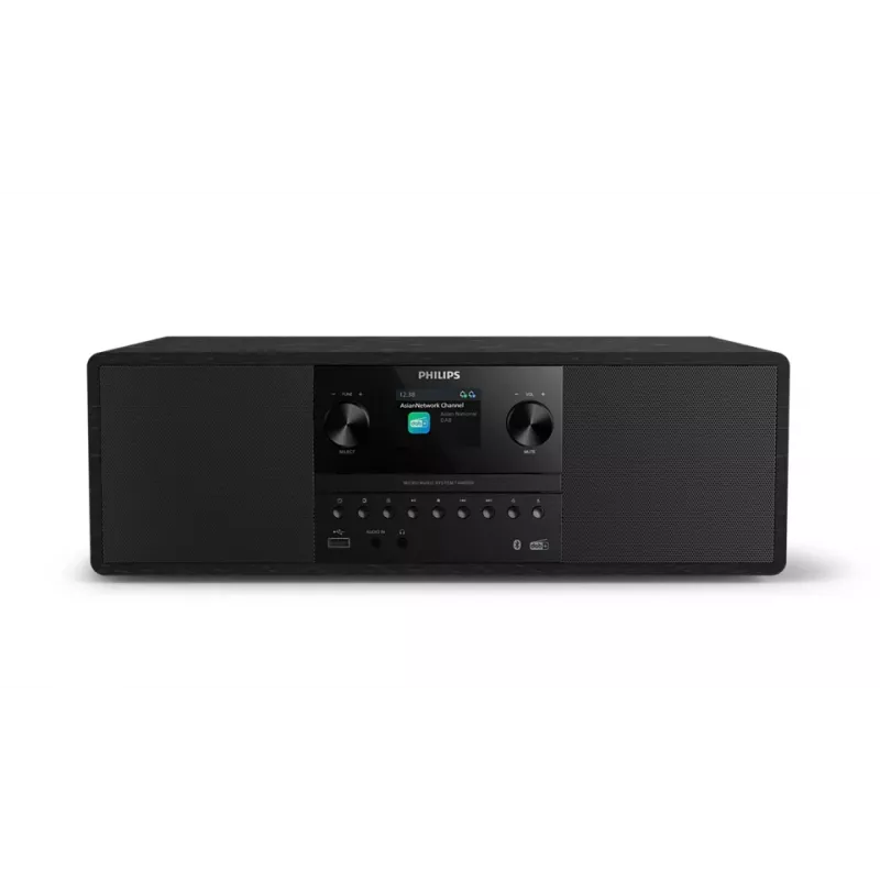 Philips TAM6500/10 Micro Hi-Fi sistema su Bluetooth, CD, USB, FM radiju, juoda