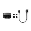 PHILIPS belaidės ausinės TAT2000BK/00 tikros belaidės į ausis įdedamos Bluetooth 5.0 su įkrovimo dėklu, IPX4 atsparios purslams ir prakaitui, įmontuotas mikrofonas, juodos