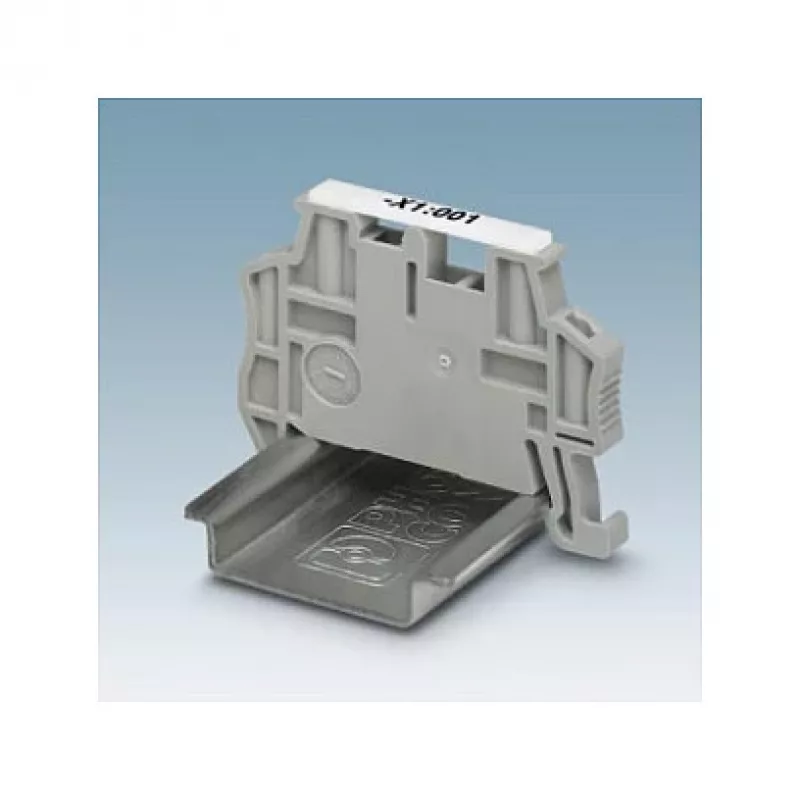 Phoenix 3022218 Endhalter CLIPFIX 35 - Galinis laikiklis NS 35 DIN bėgiui, PA, pilkas