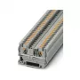 Phoenix 3211757 PT 4 praėjimo gnybtų blokas, Push-in, 4 mm², 1000 V, 32 A, pilkas