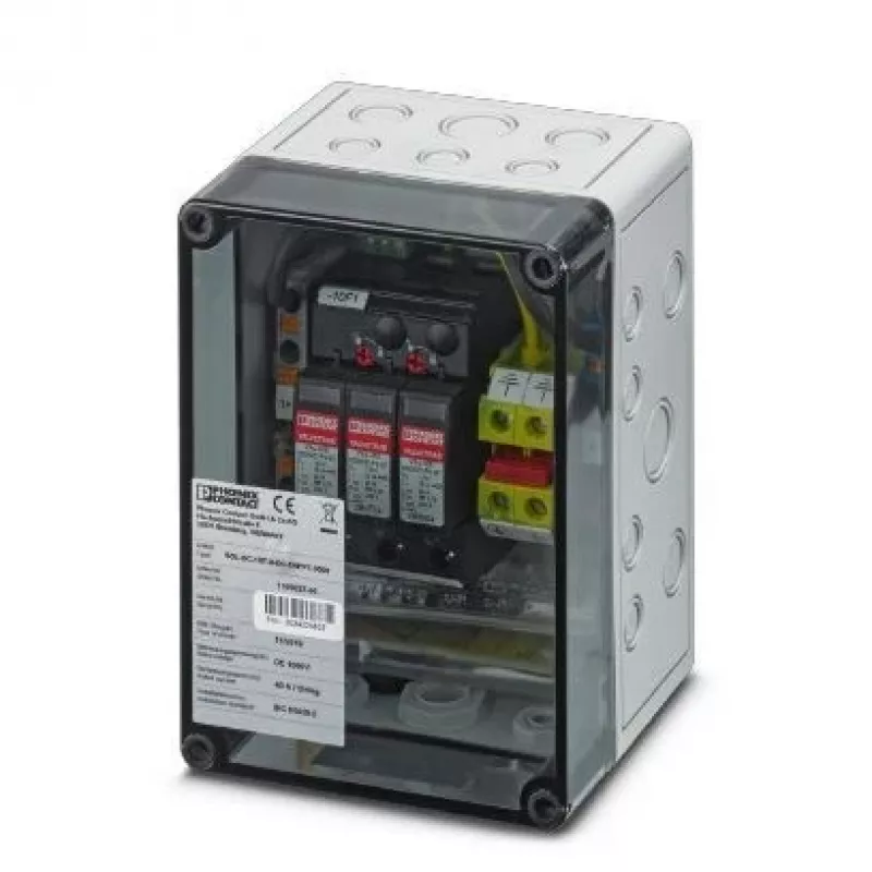 PHOENIX CONTACT Apsaugos nuo viršįtampių įrenginio dėžė 1 MPPT, 1/2 tipas, 1000 V DC, IP65