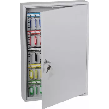 Phoenix Safe KC0603K raktų spintelė (pilka) – 100 kabliukų, montuojama ant sienos, 550 x 380 x 80 mm