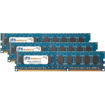 PHS-memory 24GB (3x8GB) DDR3 ECC UDIMM 1333MHz PC3-10600E atminties rinkinys, skirtas Supermicro X8DTT-F SP580254