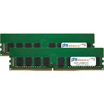 PHS-memory 64GB (2x32GB) rinkinys DDR4 ECC UDIMM 2400MHz PC4-19200E RAM, skirta QNAP TVS-682 SP570504