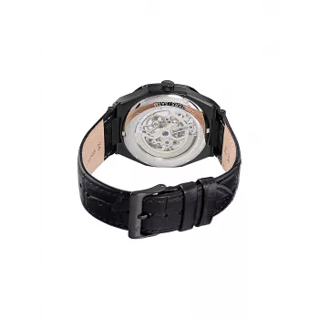 Pierre Cardin vyriškas analoginis kvarcinis laikrodis CF.1002.LB.1 42mm juodas ciferblatas odinis dirželis