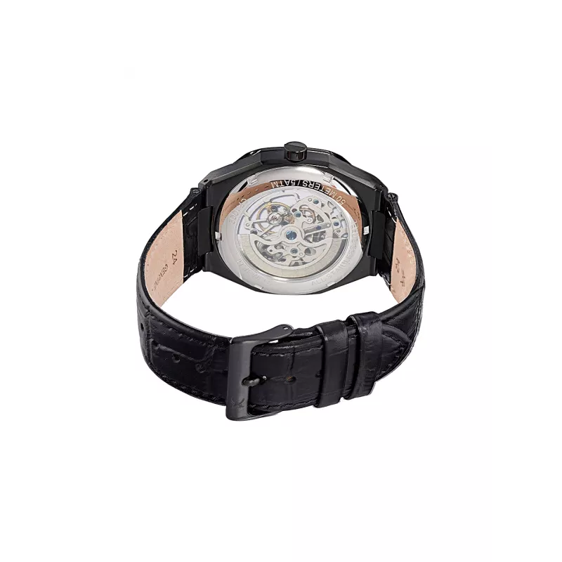 Pierre Cardin vyriškas analoginis kvarcinis laikrodis CF.1002.LB.1 42mm juodas ciferblatas odinis dirželis