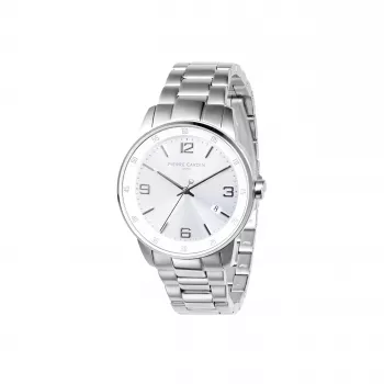 Pierre Cardin vyriškas analoginis kvarcinis laikrodis CMR.0006 40mm nerūdijantis plienas juodas ciferblatas odinis dirželis