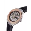 Pierre Cardin Vyriškas Kvarcinis Analoginis Laikrodis CF.1002.LB.2 42mm Nerūdijantis Plienas Juodas Ciferblatas Odinis Dirželis