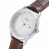 Pierre Cardin vyrų kvarcinis analoginis laikrodis CLC.6000 43mm nerūdijančio plieno korpusas juodas odinis dirželis