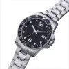 Pierre Cardin vyriškas kvarcinis analoginis laikrodis CNI.0026 40mm nerūdijančio plieno korpusas, juodas odinis dirželis