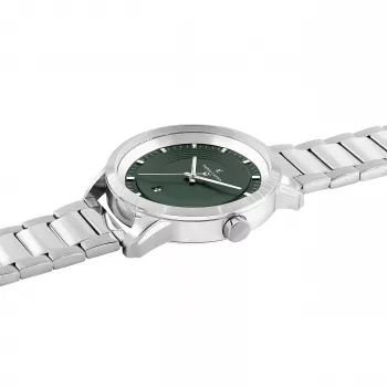 Pierre Cardin Vyriškas laikrodis CCP.5028 (45mm) Nerūdijančio plieno korpusas, juodas ciferblatas, odinis dirželis