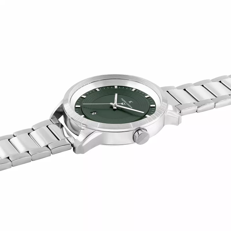 Pierre Cardin Vyriškas laikrodis CCP.5028 (45mm) Nerūdijančio plieno korpusas, juodas ciferblatas, odinis dirželis