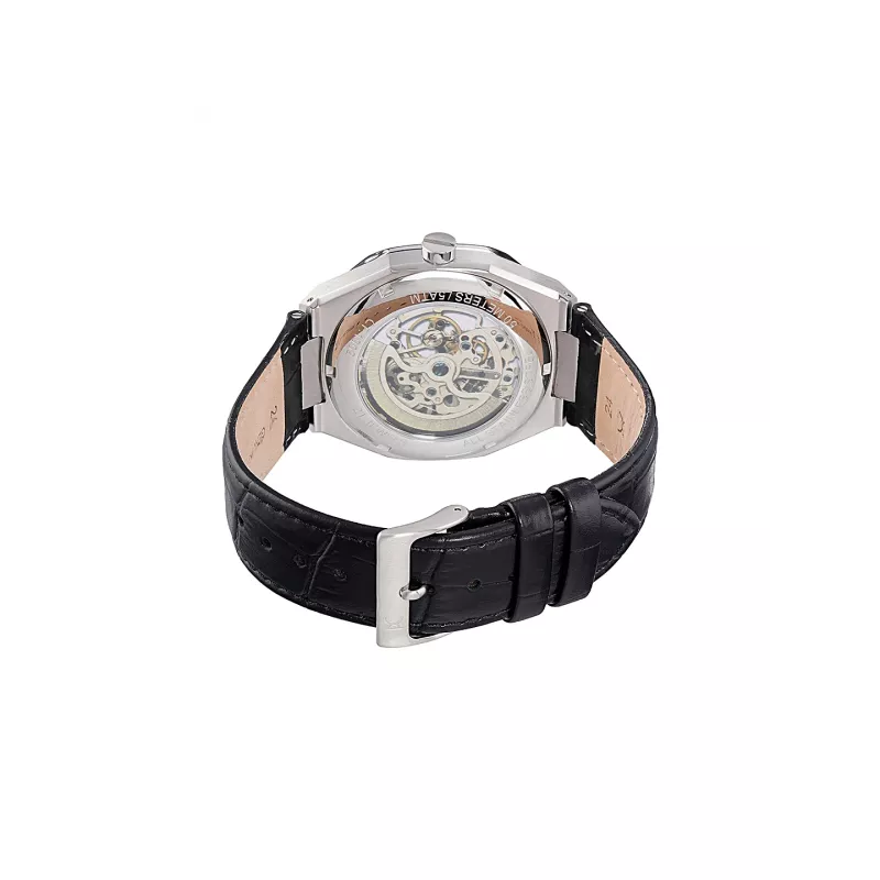 Pierre Cardin Vyriškas Laikrodis CF.1002.LB.4 42mm Nerūdijančio Plieno Kvarcinis Analoginis Juodas Ciferblatas Odinis Dirželis