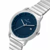 Pierre Cardin vyrų laikrodis CLC.6005 43mm nerūdijančio plieno kvarcinis analoginis juodas ciferblatas odinis dirželis
