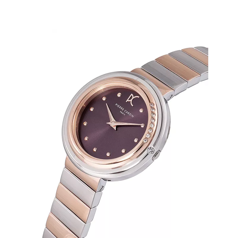 Pierre Cardin Women's CF.1010.MU.1 Quartz Analog Watch 32mm Silver Stainless Steel Mesh