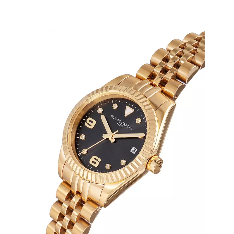 Pierre Cardin Women's CF.1012.MG.1 Quartz Analog Watch 28mm Gold-tone Stainless Steel