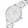 Pierre Cardin Women's Quartz Analog Watch CBC.5002 32mm Stainless Steel Case White Dial Black Leather Strap