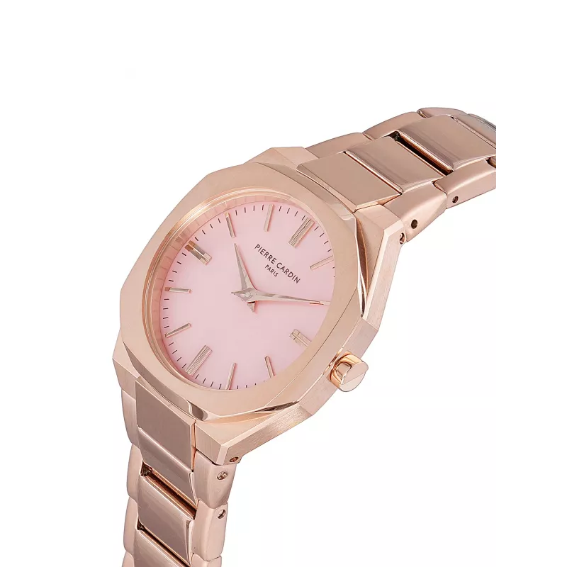 Pierre Cardin Women's Quartz Analog Watch CF.1008.MR 32mm Rose Gold Tone Stainless Steel Mesh