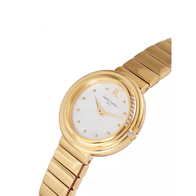 Pierre Cardin moteriškas kvarcinis analoginis laikrodis CF.1010.MG.2 - 32mm nerūdijančio plieno sidabrinis ciferblatas