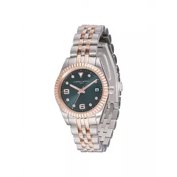 Pierre Cardin Women's Quartz Analog Watch CF.1012.MU.2 - 28mm Rose Gold Stainless Steel Mesh Bracelet