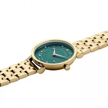 Pierre Cardin moteriškas kvarcinis laikrodis CCM.0552 sidabrinis nerūdijančio plieno tinklelis 32mm