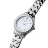 Pierre Cardin moteriškas kvarcinis laikrodis CF.0611.SJ sidabrinis nerūdijančio plieno tinklelis 30mm
