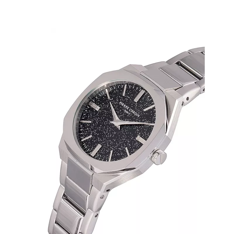Pierre Cardin moteriškas kvarcinis laikrodis CF.1008.MS 32mm sidabrinis nerūdijančio plieno tinklelio apyrankė