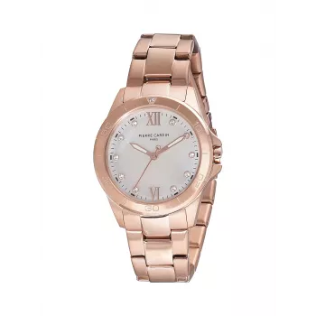 Pierre Cardin Moteriškas Laikrodis CF.1009.MR 34mm Nerūdijančio Plieno Milano Tinklelio Apyrankė Kvarcinis Analoginis Perlamutro Ciferblatas