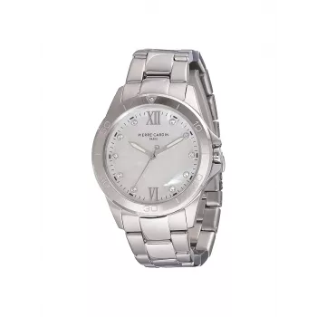Pierre Cardin moteriškas laikrodis CF.1009.MS 34mm sidabrinis nerūdijantis plienas kvarcinis analoginis