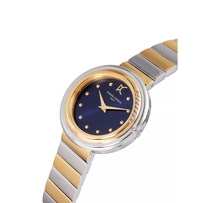 Pierre Cardin Women's Watch CF.1010.MU 32mm Quartz Analog Silver Dial Brown Leather Strap