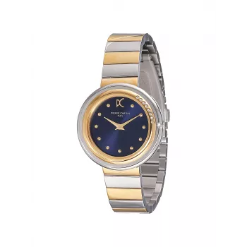 Pierre Cardin Women's Watch CF.1010.MU 32mm Quartz Analog Silver Dial Brown Leather Strap