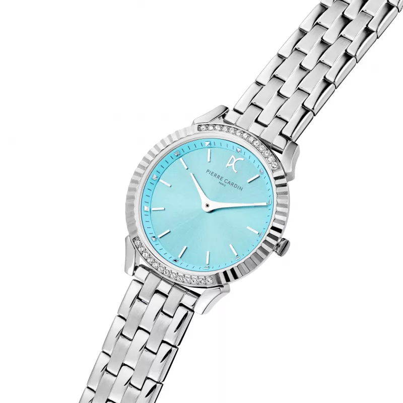 Pierre Cardin moteriškas laikrodis CPI.2588 32mm rožinio aukso nerūdijančio plieno tinklelis