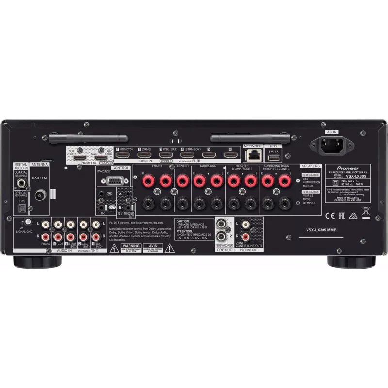 Pioneer VSX-LX305 AV imtuvas sidabrinis