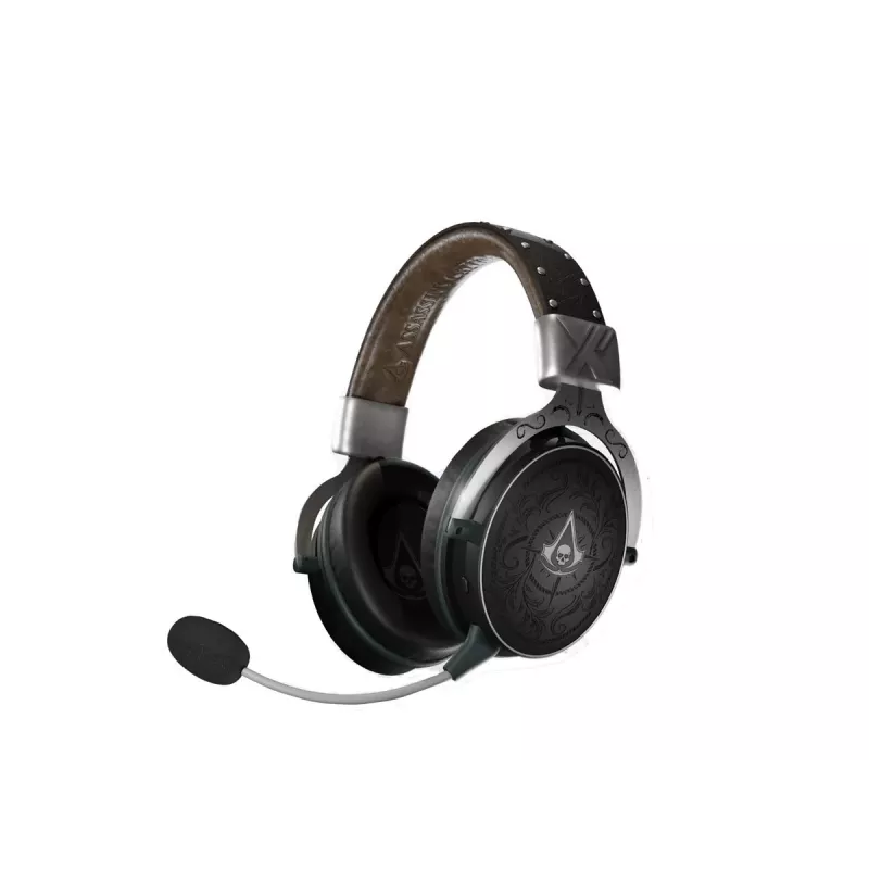PIXMINDS LEXIP Black Flag Resynced Tatoo belaidės žaidimų ausinės (2.4GHz / Bluetooth 5.0, 50mm tvarkyklės, 25h baterija)