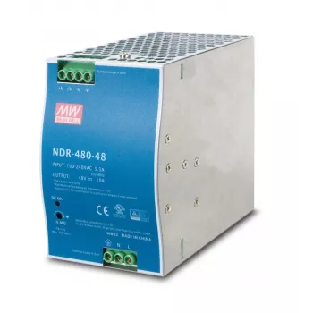 PLANET PWR-480-48 Maitinimo blokas 480 W Mėlyna, Pilka