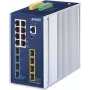 PLANET TSN-6325-8T4S4X pramoninis L3 valdomas TSN komutatorius su 8x GbE RJ45, 4x 1G/2.5G SFP, 4x 10G SFP+