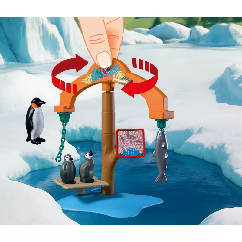 PLAYMOBIL 72073 Animals & Friends Zoo Ice Expedition žaidimų rinkinys