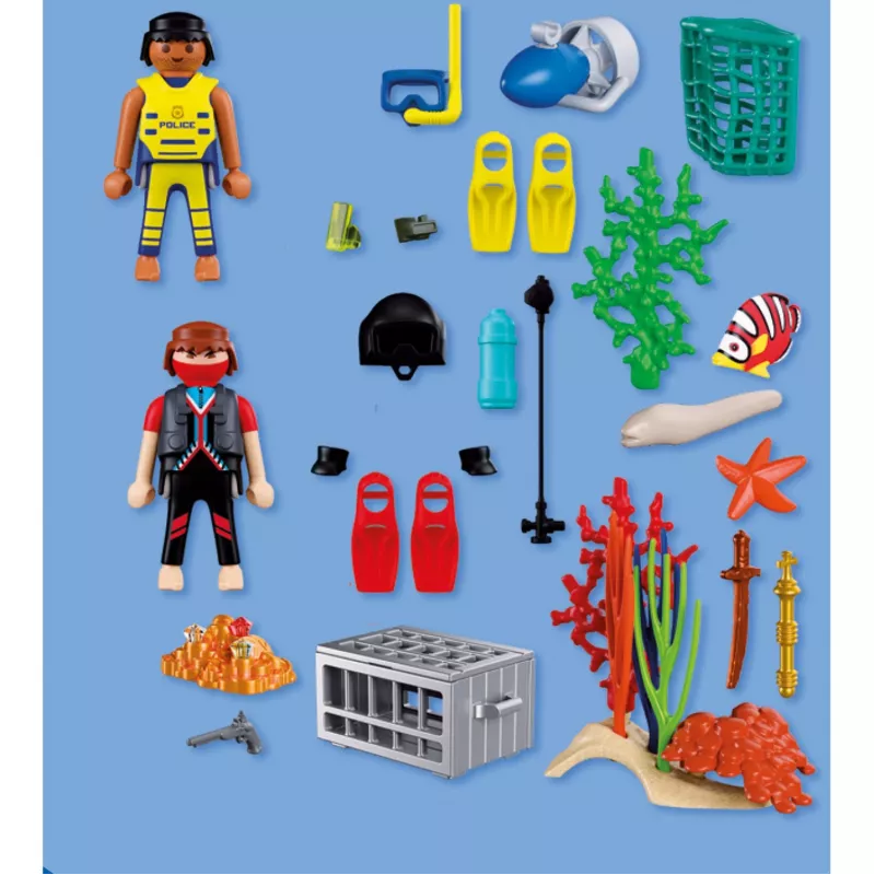PLAYMOBIL 72078 City Action Policijos naras su lobiu