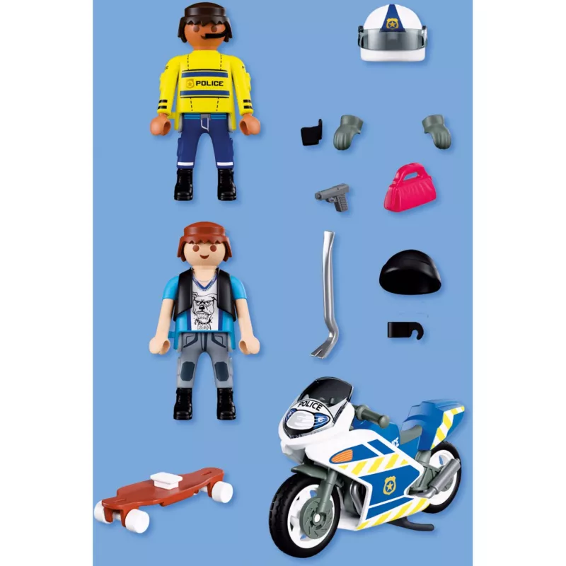 PLAYMOBIL 72079 City Action Policijos motociklo gaudynės