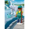 Playmobil 72090 Gyvūnai ir draugai zoologijos sodas: Baltasis lokys ir prižiūrėtojas