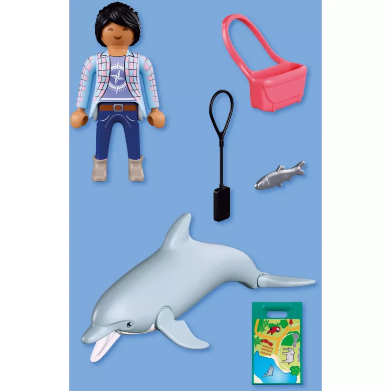 PLAYMOBIL 72091 Animals & Friends Zoo Delfinas ir Lankytojas