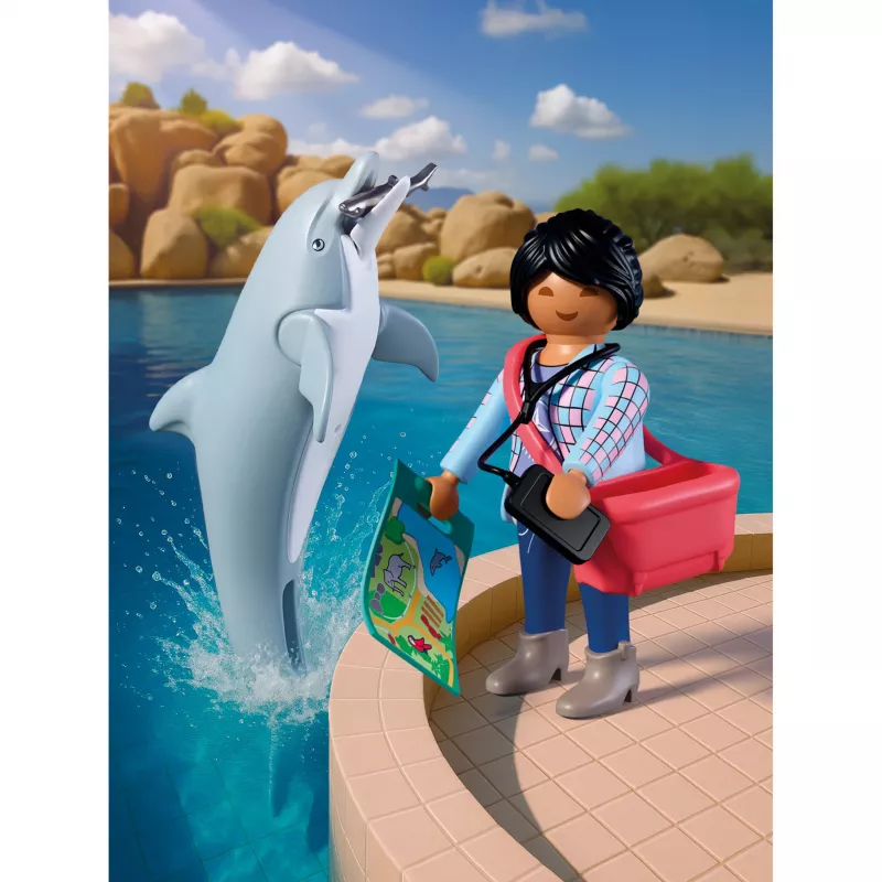 PLAYMOBIL 72091 Animals & Friends Zoo Delfinas ir Lankytojas