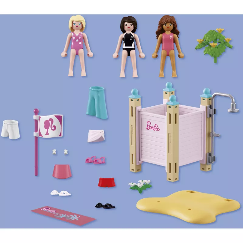 Playmobil 72124 Barbie Beach Fashion Play Figure Set
