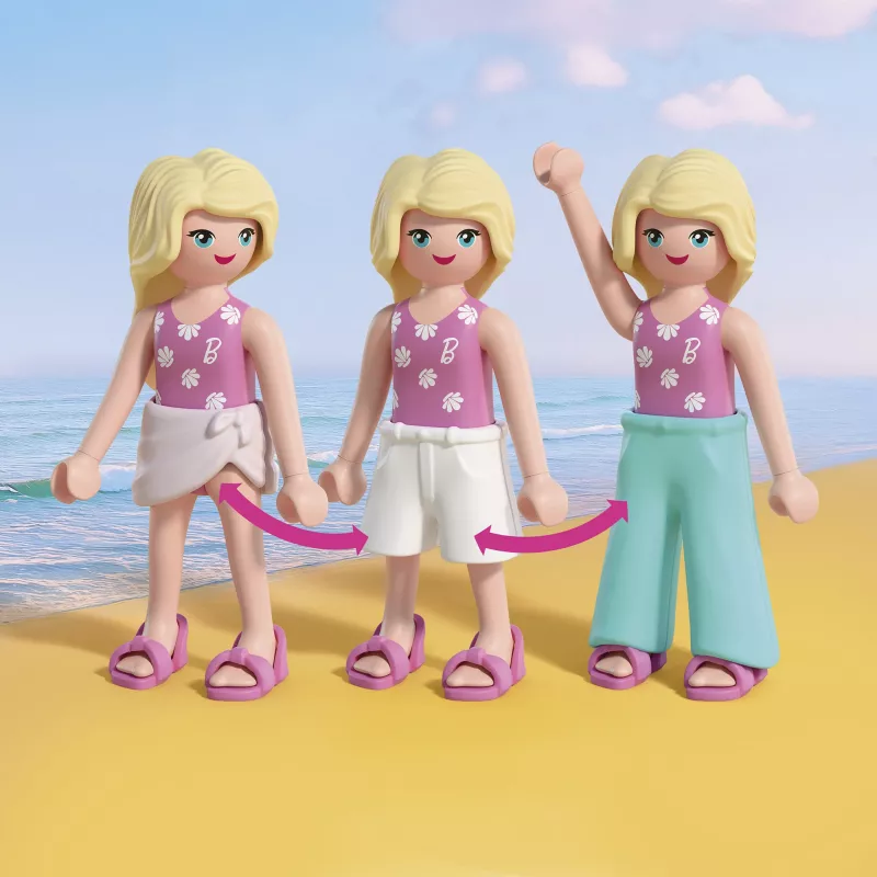 Playmobil 72124 Barbie Beach Fashion Play Figure Set