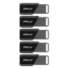 PNY Attaché X USB Flash Drive 64 GB USB 3.2 Gen 1 Multipack of 5 (P-FD64GX5ATTX-EF)