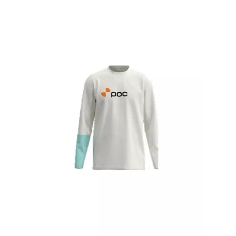 POC L/S Tee ilgomis rankovėmis marškinėliai Hydrogen White - L