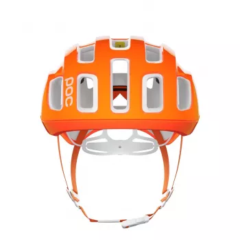 POC Ventral Lite dviračių šalmas, vidutinio dydžio, fluorescencinė oranžinė/AVIP balta