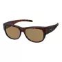 Polaroid Ancillaries PLD9004SMQU Unisex akiniai nuo saulės - Havana/Tortoise - rudi poliarizuoti lęšiai - UV400 apsauga