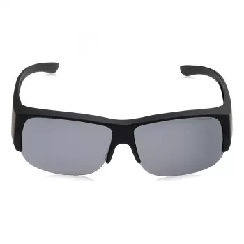 Polaroid Ancillaries PLD9007SDL5 Unisex Sunglasses - Juodas rėmelis, pilki poliarizuoti lęšiai